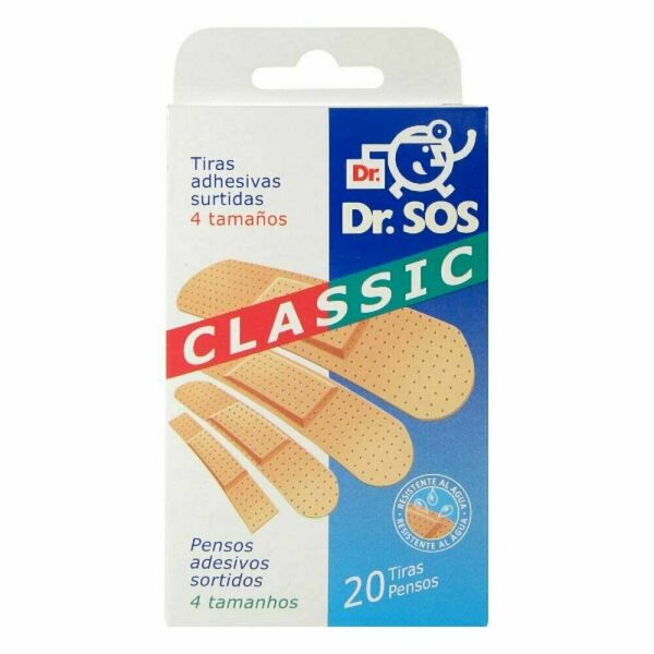 DR.SOS Classic náplasti voděodolné tělová barva mix 20ks porovnat ceny