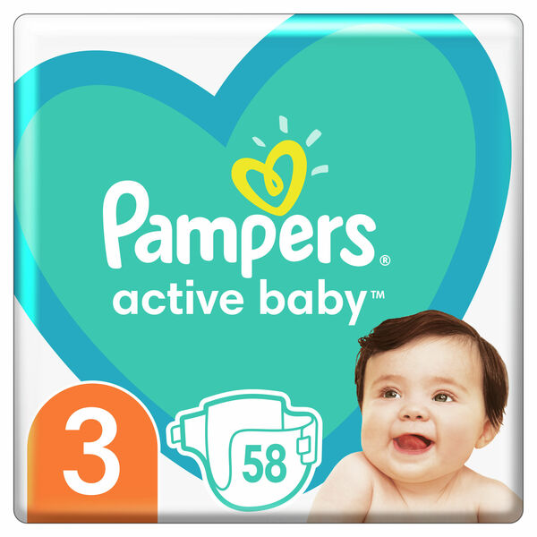 Pampers Active Baby Plenky velikost 3 58ks porovnat ceny