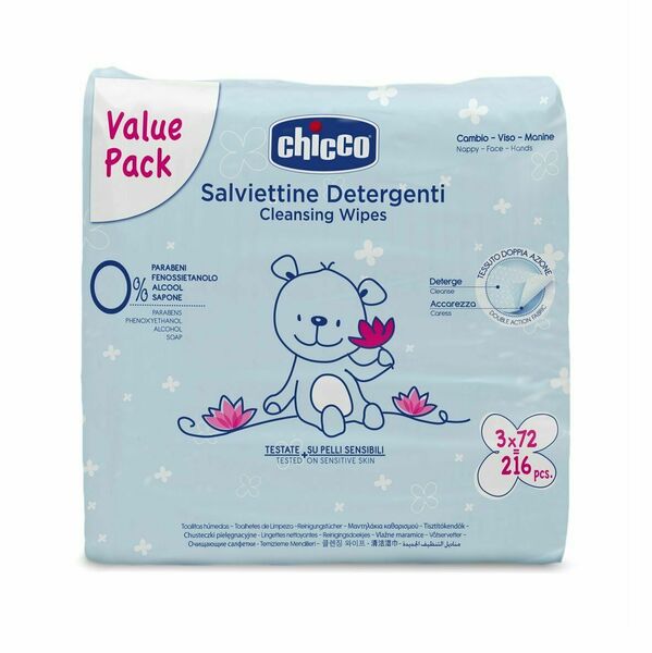 Chicco  Ubrousky čistící, 3x 72 ks porovnat ceny