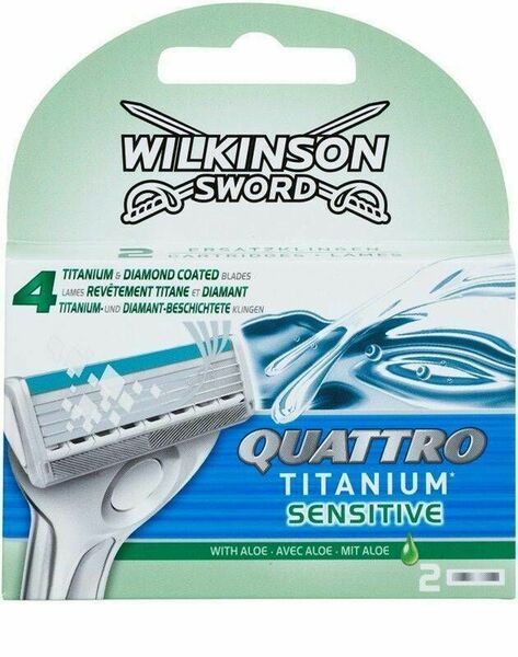 Wilkinson Sword Quattro Titanium Sensitive - Náhradní hlavice 2ks porovnat ceny