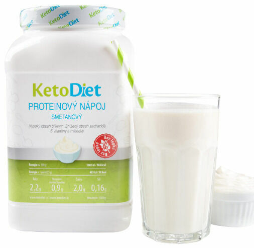 KetoDiet  Proteinový nápoj smetanový bez příchuti na 1 týden,(35 porcí) porovnat ceny