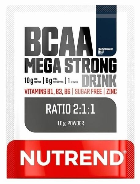 Nutrend BCAA Mega Strong Drink černý rybíz 10g porovnat ceny