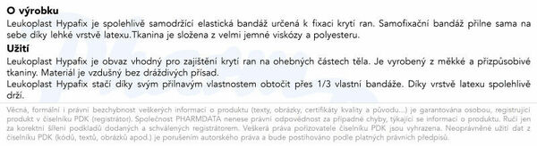 Leukoplast Hypafix samolepící obvaz 10cmx10m porovnat ceny