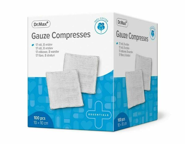Dr.Max Gauze Compresses 10x10 cm 100 ks porovnat ceny