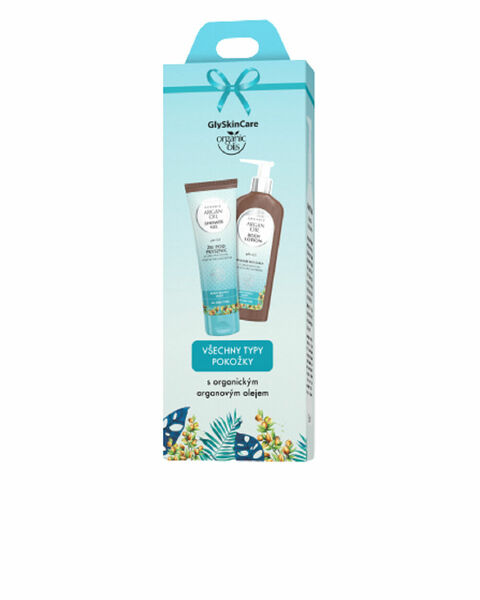Biotter GSC organics oils argan sprchový gel a tělové mléko Dárkové vánoční balení 2x250ml porovnat ceny