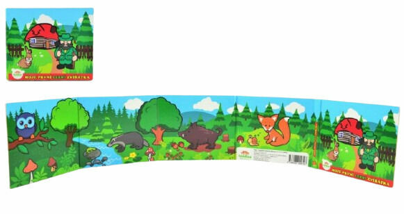 Teddies Knížka Leporelo,Moje první zvířátka lesní,24m+ porovnat ceny