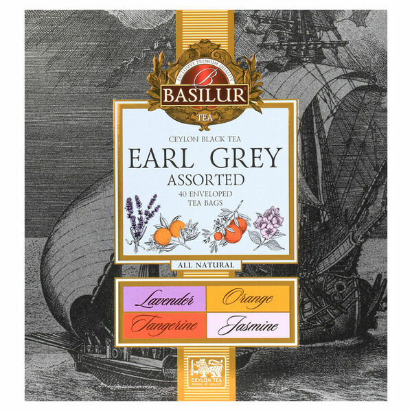 BASILUR Earl Grey Assorted černý čaj 40 sáčků porovnat ceny
