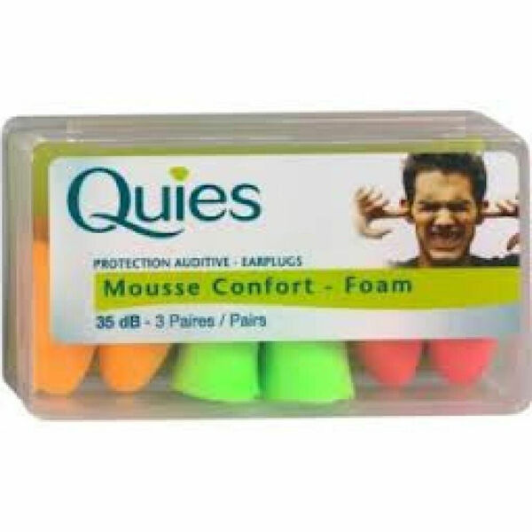 QUIES Pěnové chrániče sluchu 3 páry porovnat ceny