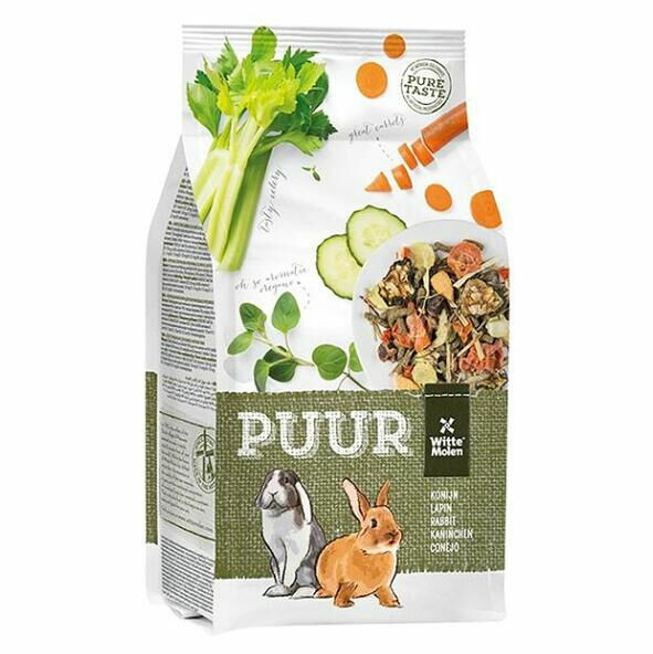 WITTE MOLEN Puur rabbit krmivo pro dospělé králíky 1 kus 5,5 kg porovnat ceny