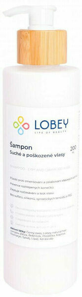 Lobey Šampon na suché a poškozené vlasy 200ml porovnat ceny