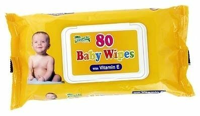 Tropical Degil  Ubrousky dětské Baby Wipes s vitamín E 80 ks porovnat ceny
