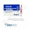 Čepelky skalpel.SURGEON č.11 steril.100ks CELIMED porovnat ceny