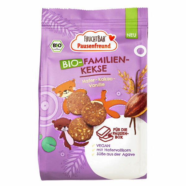 FruchtBar BIO Celozrnné sušenky s kakaem a vanilkou 125 g porovnat ceny