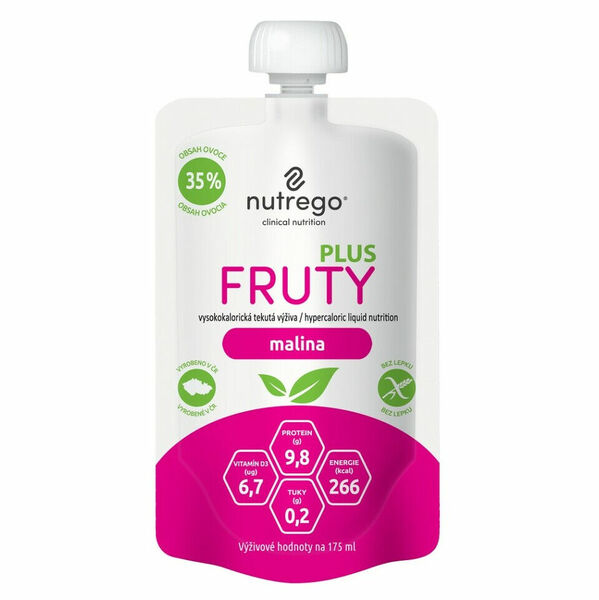 NUTREGO Fruty plus výživa malina 4 x 175 ml porovnat ceny