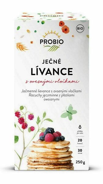 PROBIO Lívance ječné s ovesnými vločkami BIO 250 g porovnat ceny