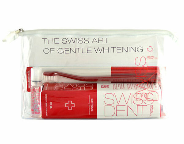 Swissdent sada EXTREME (pasta 100 ml Extreme + spray 9 ml Extreme + kartáček whitening + taštička) porovnat ceny