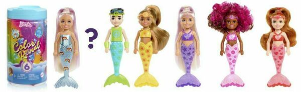 Mattel Barbie Duhová mořská panna Color reveal Chelsea 1 ks porovnat ceny