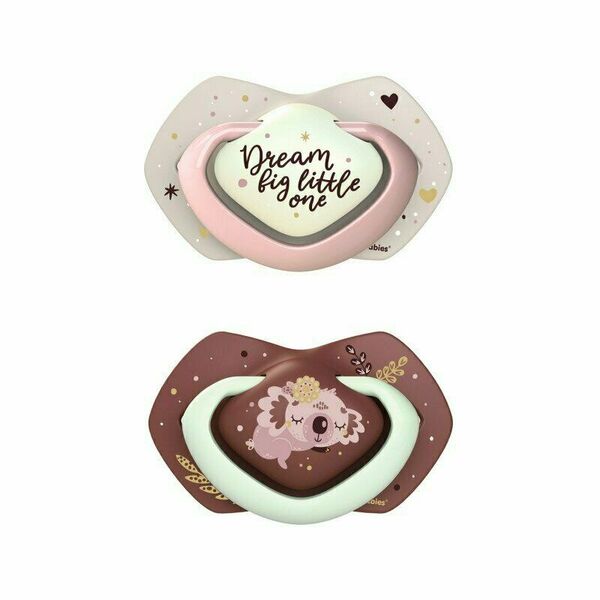 Canpol babies Set symetrických silikonových dudlíků Light touch 0-6m Sleepy Koala, růžový 2ks porovnat ceny