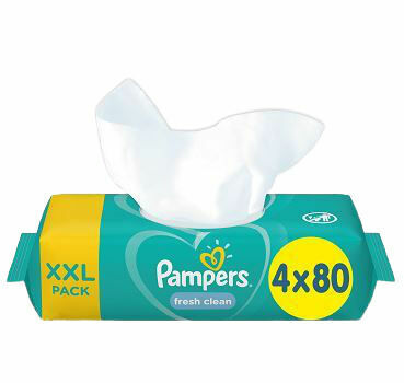Pampers ubrousky Fresh Clean XXL 4x80ks porovnat ceny