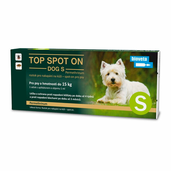 BIOVETA Top Spot On Dog S 1x1 ml (pes do 15 kg) porovnat ceny