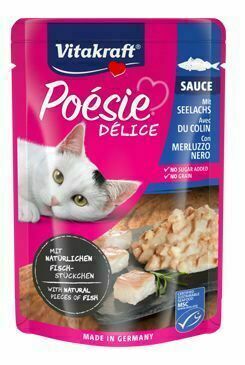 Vitakraft Cat Poésie Délisauce Kapsa Treska Tm. 85g porovnat ceny