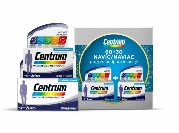 Centrum multivitamín pro muže 60+30 vánoční balení porovnat ceny