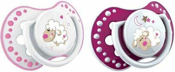 LOVI Dudlík silikonový dynamický NIGHT&DAY Dívka 3-6m 2ks porovnat ceny