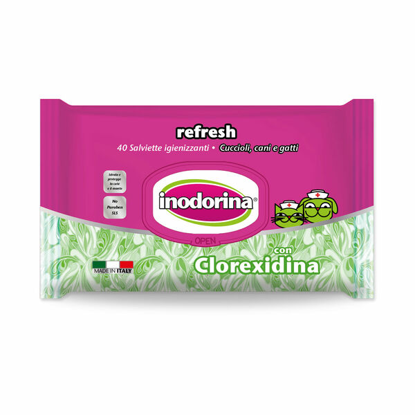 Inodorina Chlorhexidin čisticí ubrousky 40 ks porovnat ceny