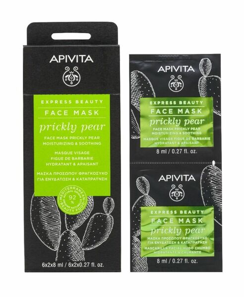 APIVITA Express Beauty Prickly Pear zklidňující pleťová maska 2x8 ml porovnat ceny