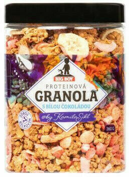 BIG BOY® Proteinová granola s bílou čokoládou by @kamilasikl 360g porovnat ceny