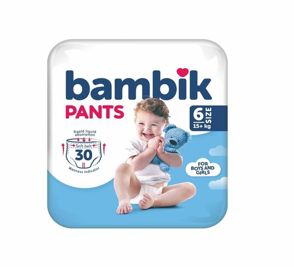 Bambik Plenkové kalhotky vel. 6 15+ kg 30 ks porovnat ceny