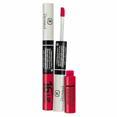 DERMACOL Lip Colour Dlouhotrvající barva na rty a lesk 2v1 16h Odstín 26 porovnat ceny