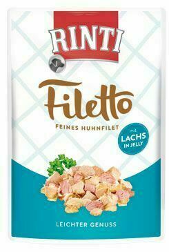 Rinti Dog Filetto kapsa kuře losos v želé 100g porovnat ceny