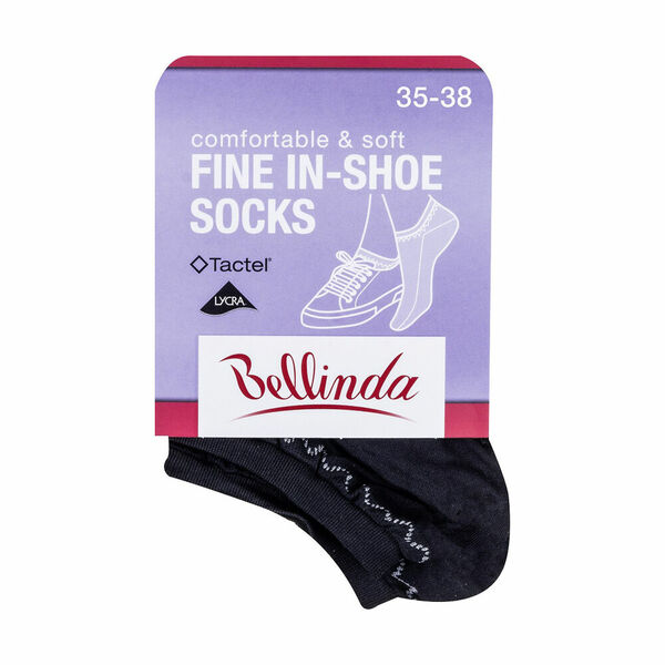 Bellinda FINE IN-SHOE vel. 35/38 dámské kotníkové ponožky 1 pár černé porovnat ceny