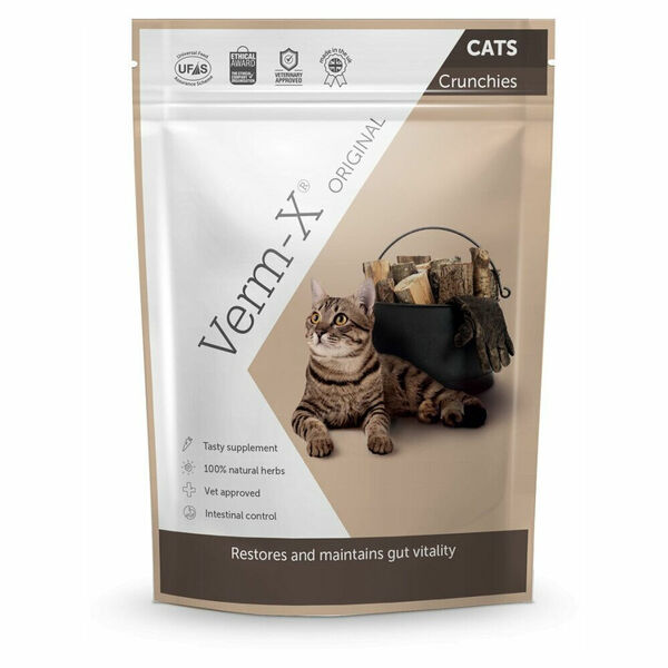 Verm-X Přírodní granule proti střevním parazitům pro kočky 120g porovnat ceny