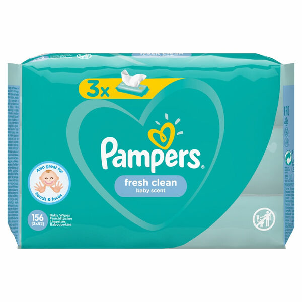 Pampers ubrousky Fresh Clean 3x52ks porovnat ceny