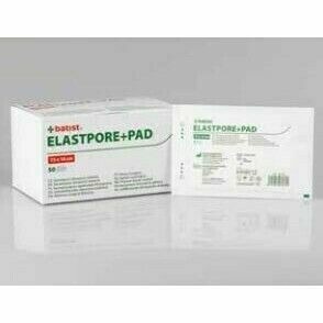 NÁPLAST HYPOALERGENNÍ ELASTPORE+PAD 10CMX10CM,S POLŠTÁŘKEM,STERILNÍ,1KS porovnat ceny