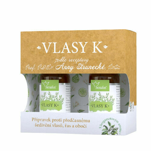 Serafin - byliny s.r.o. Vlasy K - proti předčasnému šedivění 2x50ml porovnat ceny