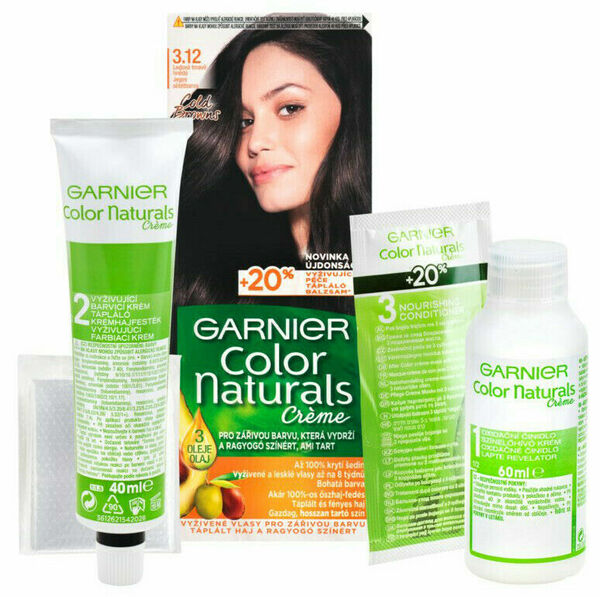 Garnier Dlouhotrvající vyživující barva na vlasy 3.12 Ledová tmavě hnědá 112ml porovnat ceny