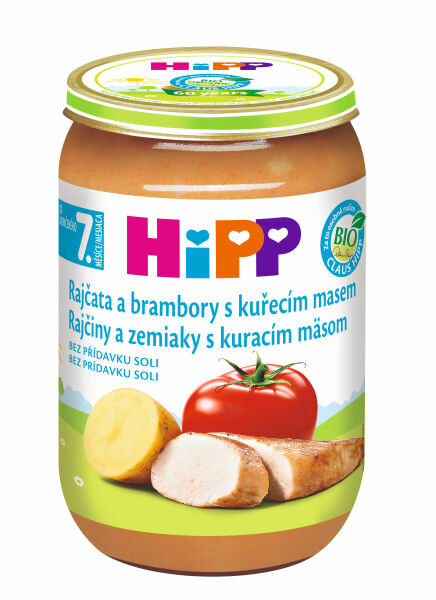 Hipp JUNIOR MENU BIO Rajčata a brambory s kuřecím masem 220 g porovnat ceny