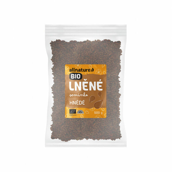 ALLNATURE Lněné semínko hnědé BIO 500 g porovnat ceny