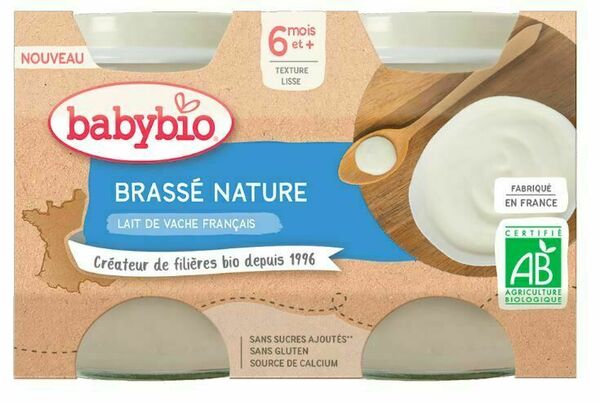 Babybio Brassé z francouzského mléka natur 2x130g porovnat ceny