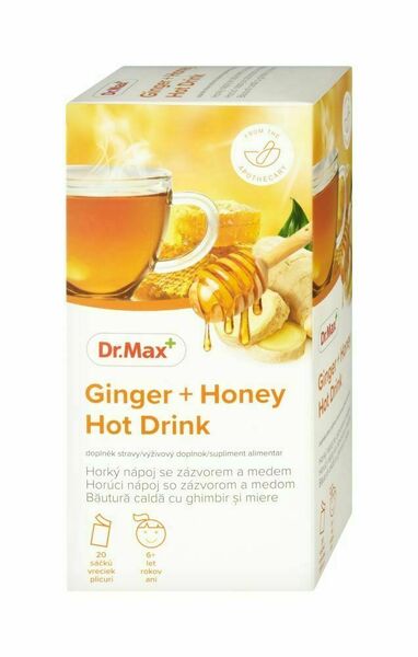 Dr. Max Ginger + Honey Hot Drink 20 sáčků porovnat ceny
