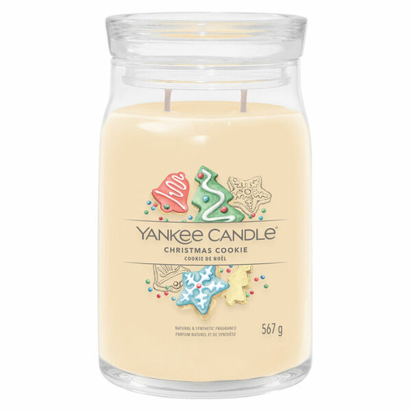 YANKEE CANDLE Signature Vonná svíčka velká 2 knoty Christmas Cookie 567 g porovnat ceny