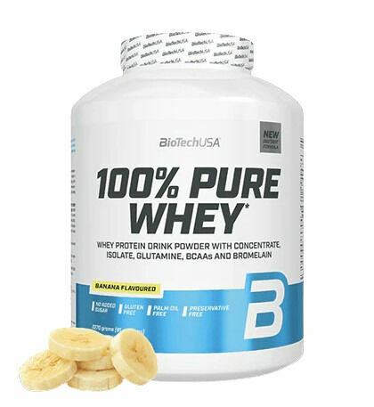 BioTech 100% Pure Whey Banán 2270 g porovnat ceny