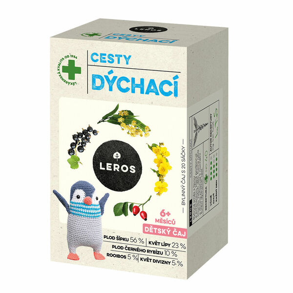 LEROS Dětský čaj cesty dýchací 20 sáčků porovnat ceny