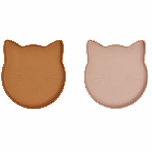 LIEWOOD Set talířů Cat mustard/dark rose mix porovnat ceny