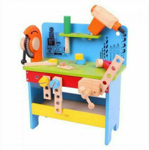 Bigjigs Toys Pracovní ponk modrý porovnat ceny