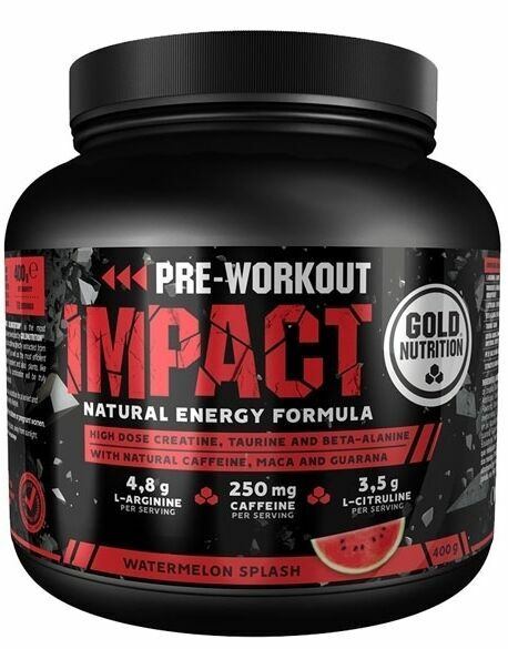 GoldNutrition Pre-Workout Impact vodní meloun 400g porovnat ceny