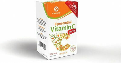 Vitamín C Lipozomální Forte 500mg Cps.60+15 Galmed porovnat ceny